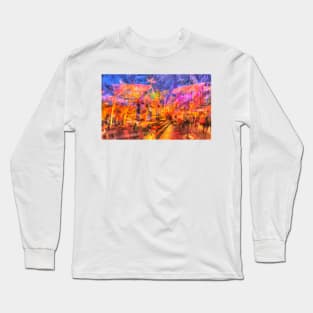 Bremen; Germany; Slaughter; Battle magic; Christmas Market; abstract Long Sleeve T-Shirt